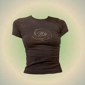 Brown spiral baby tee 🤎